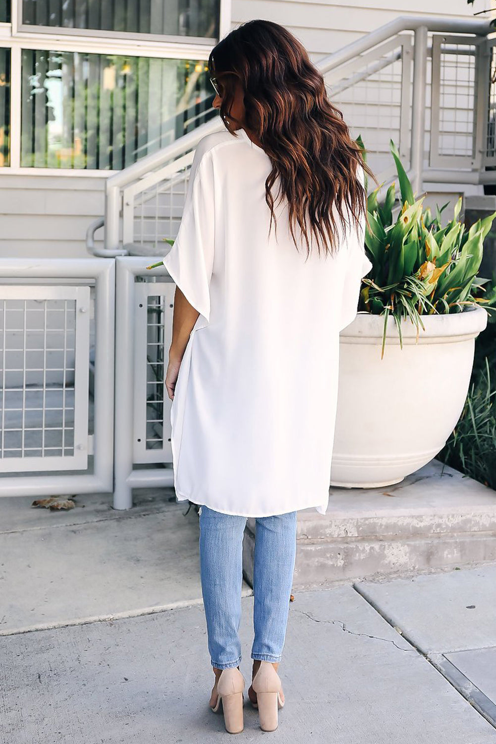 High Low Kimono Top