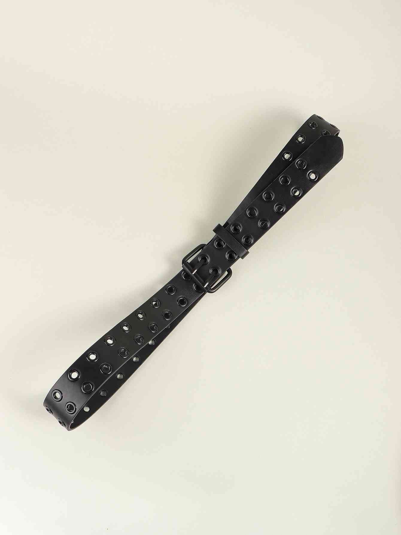 Grommet PU Leather Belt