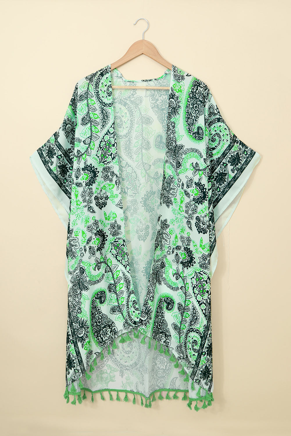 Bohemian Paisley Print Kimono