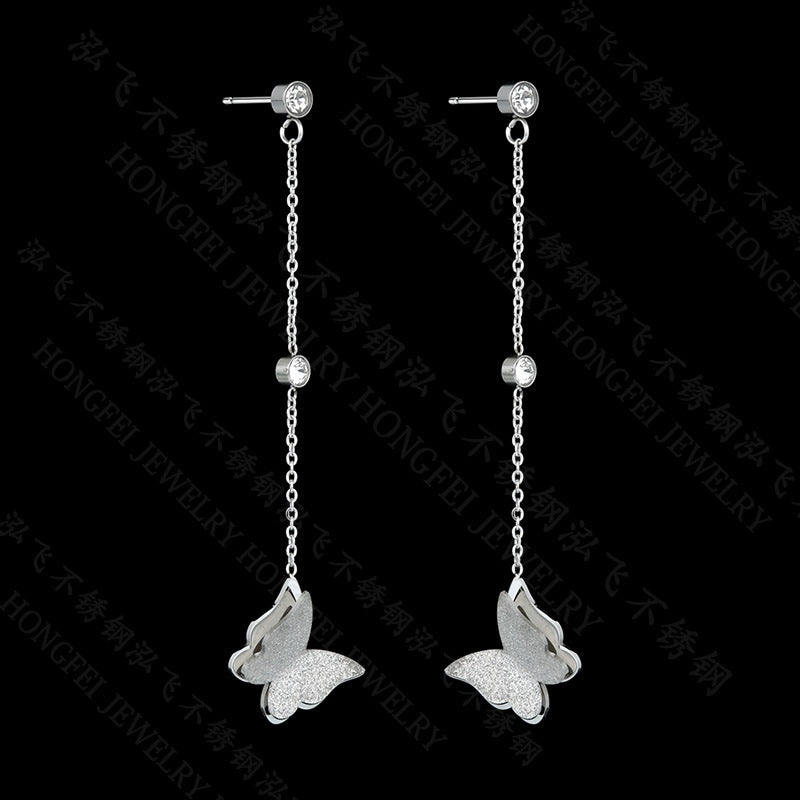 Butterfly Drop Earrings