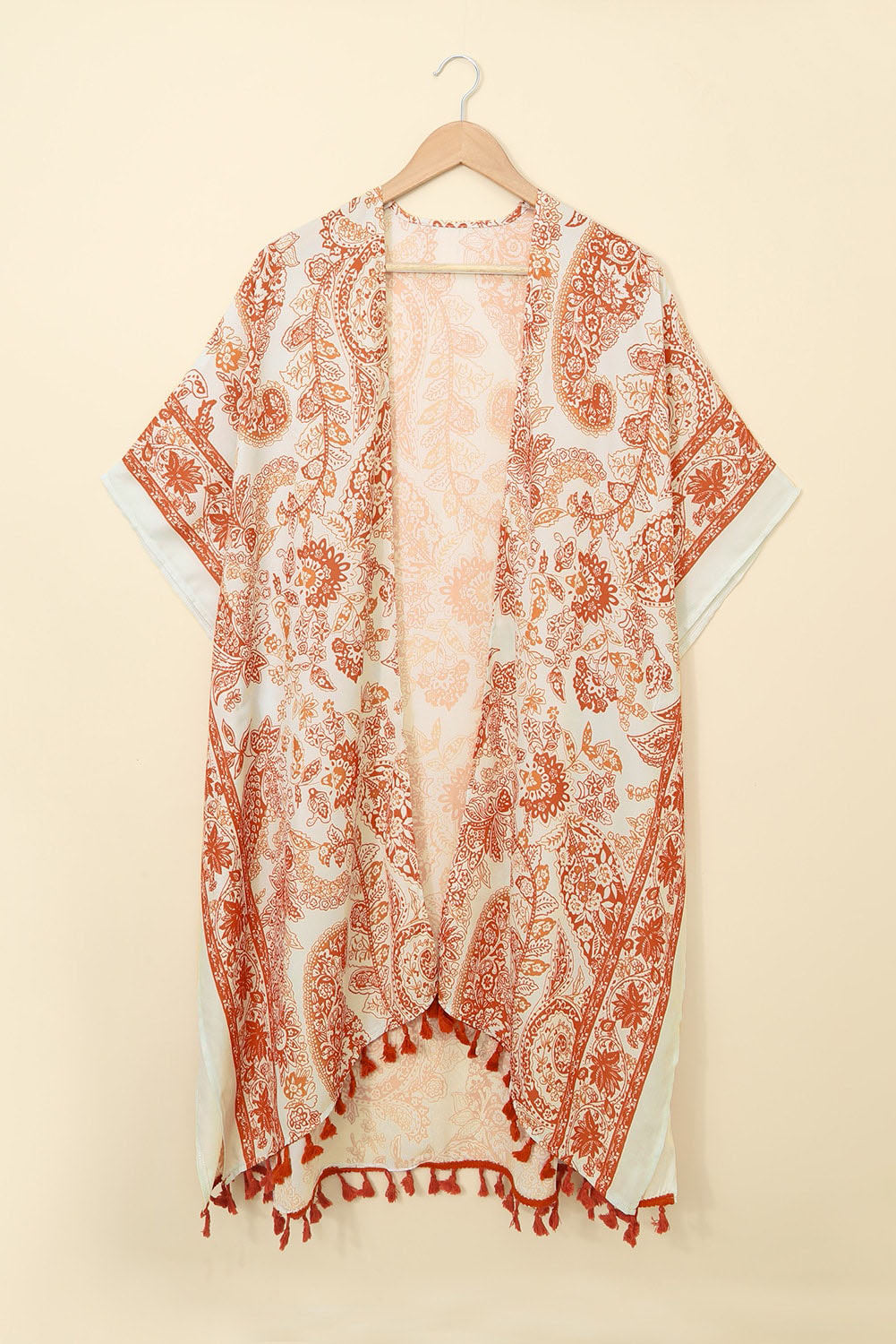 Bohemian Paisley Print Kimono