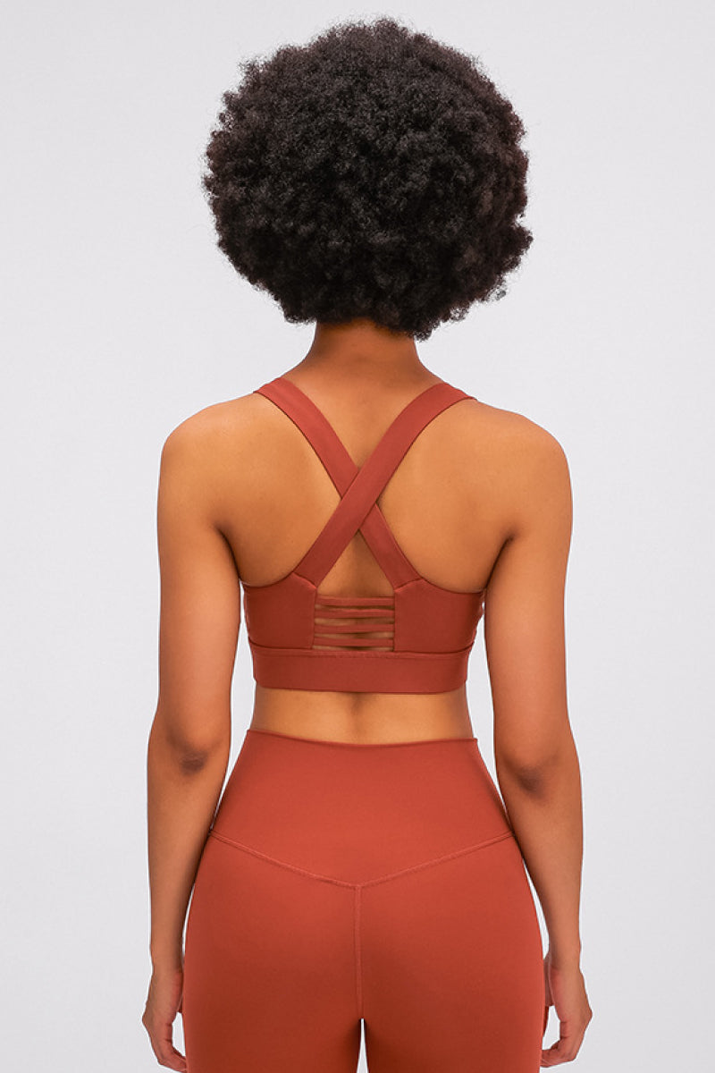 Thick Cross Back Sports Bra