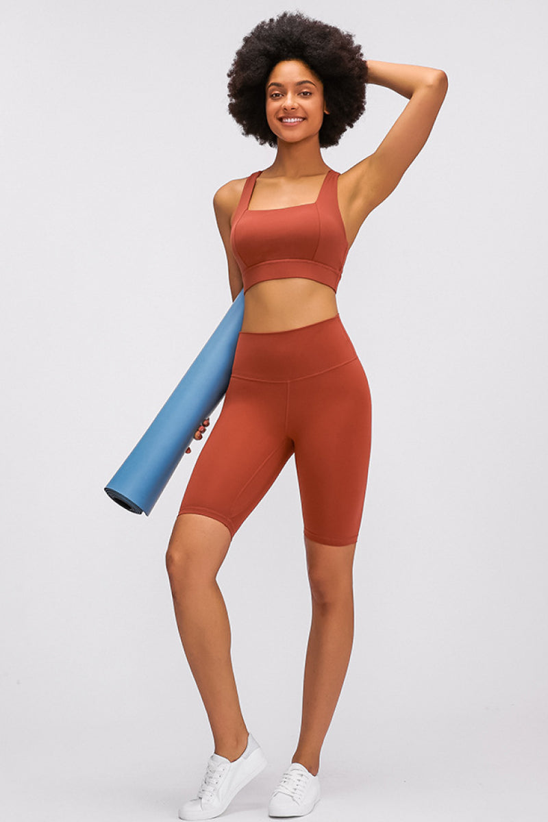 Thick Cross Back Sports Bra