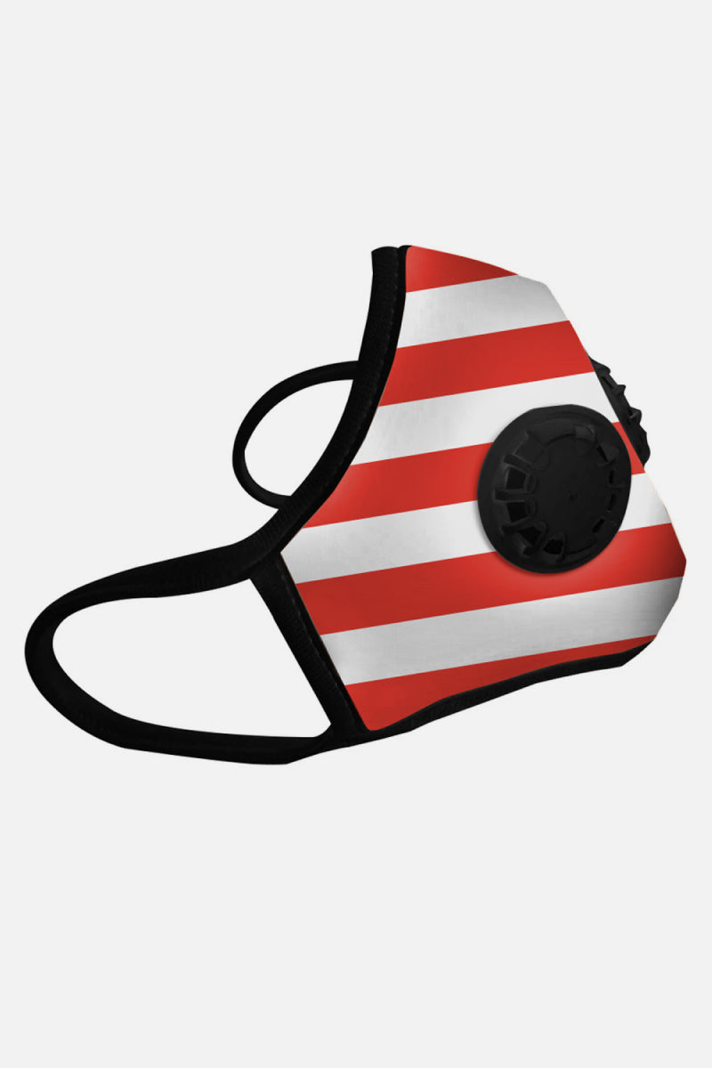 Double Valve American Flag Mask