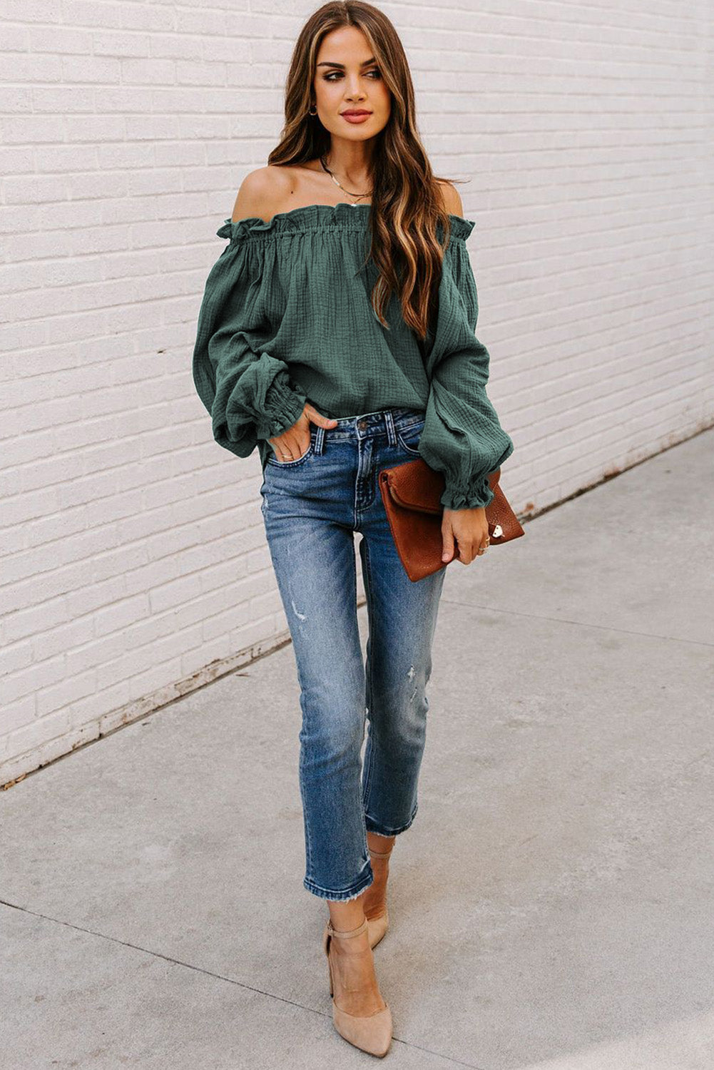 Off-The-Shoulder Ruffle Top