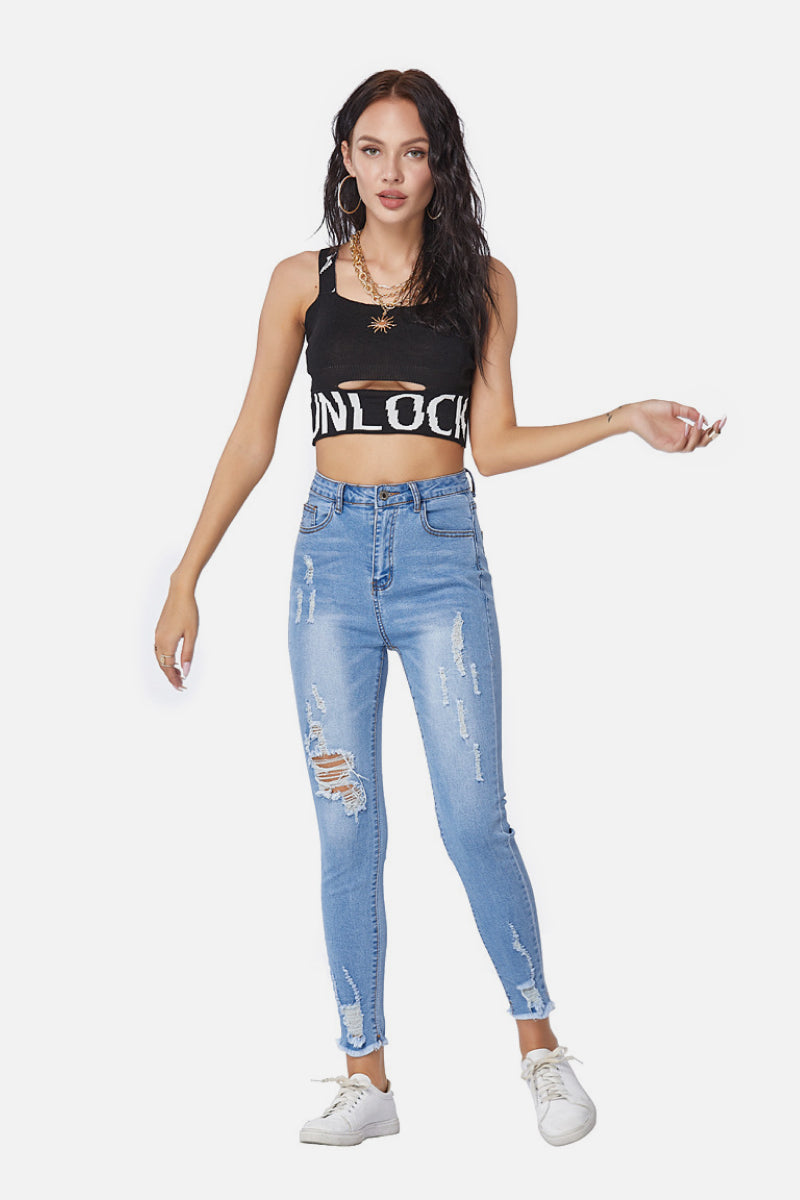 High Waist Medium Jeans