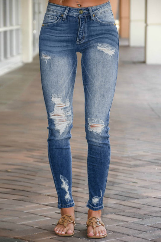 Destroyed Skinny Jeans