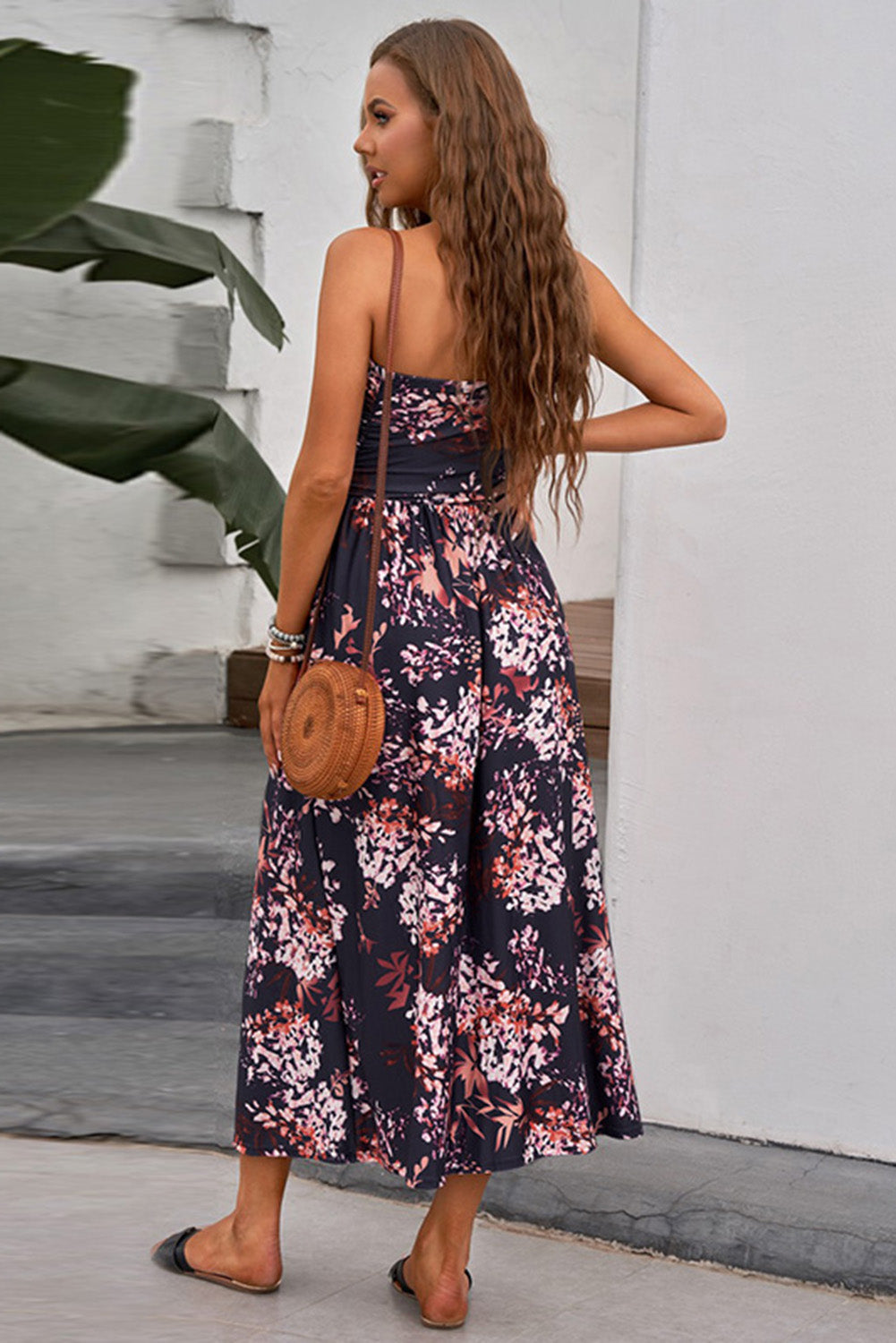 Bohemian Bandeau Print Maxi Dress