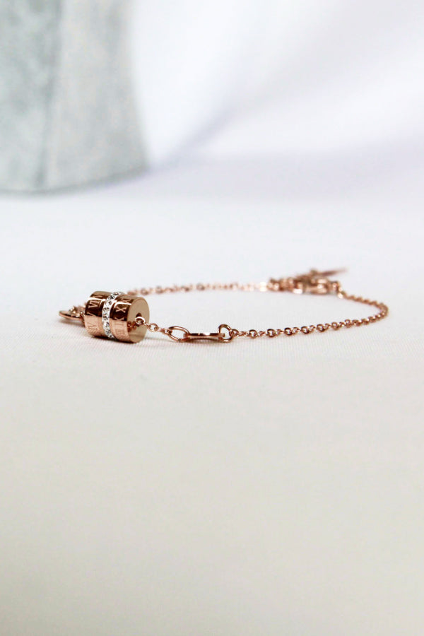 Gold Plated Roman Numeral Bracelet