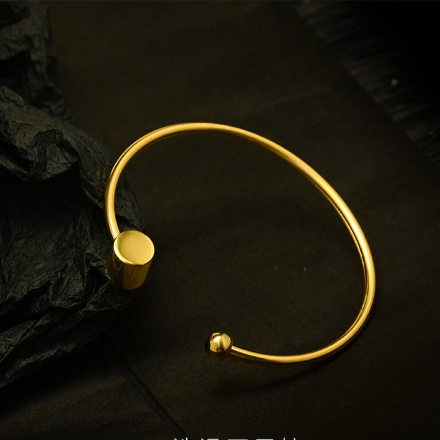 Round Ball Open Bangle