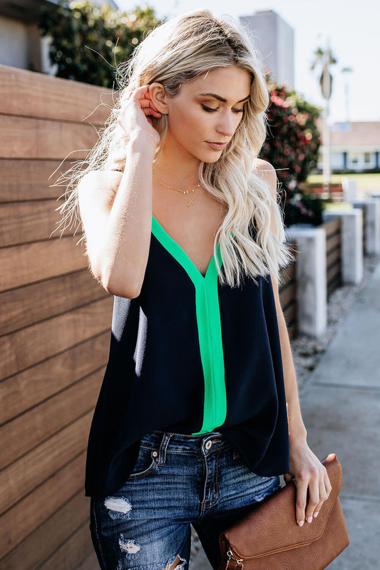 Bold V Neck Racerback Tank