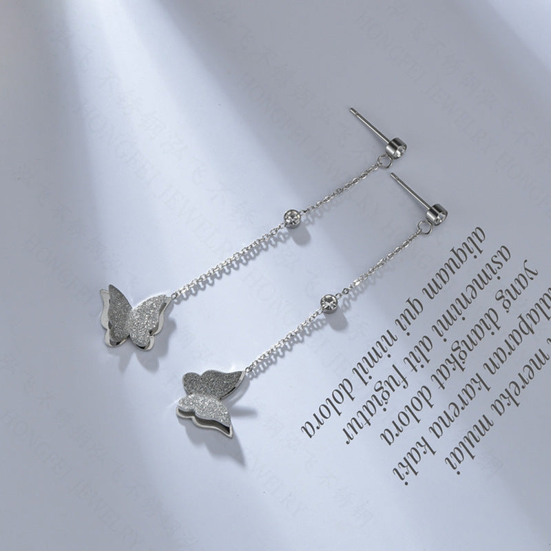 Butterfly Drop Earrings