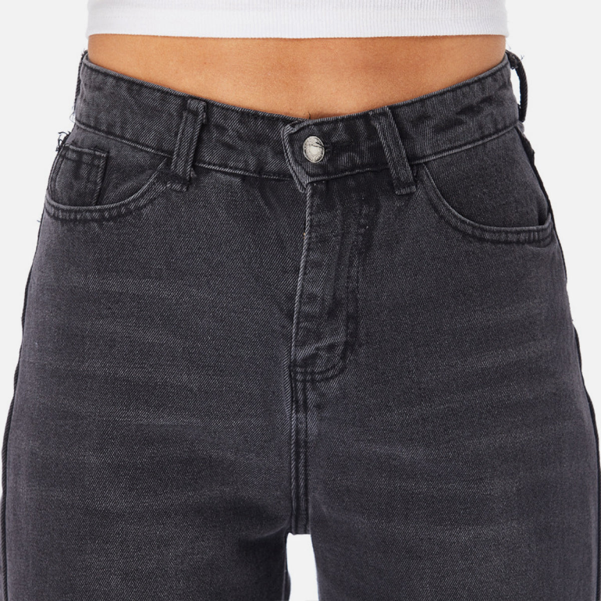 Wide Leg Black Jeans
