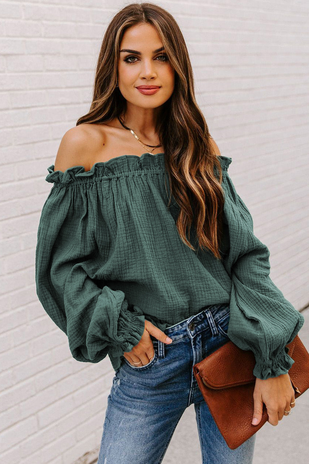 Off-The-Shoulder Ruffle Top