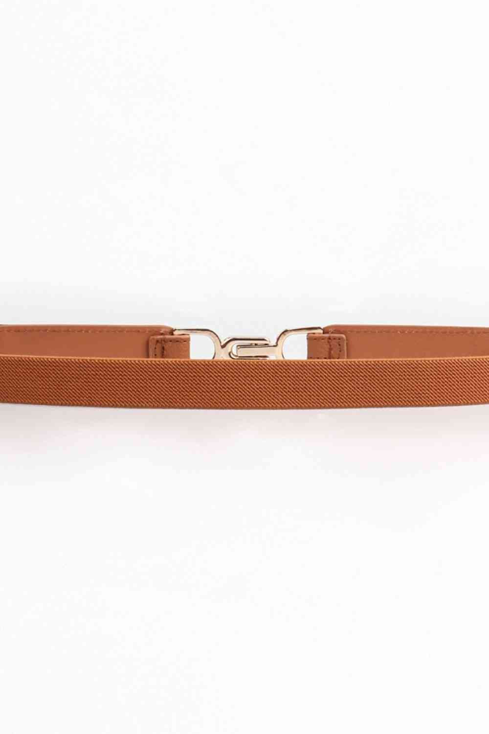 Alloy Buckle Elastic Belt