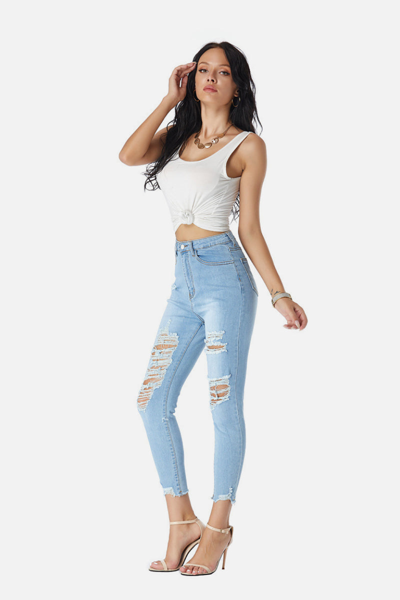 High Waist Light Jeans